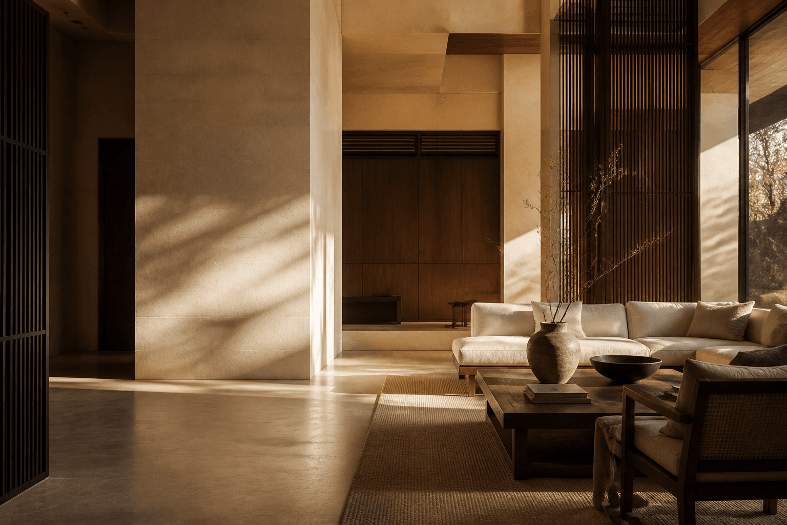 Illustrative connected residential living space