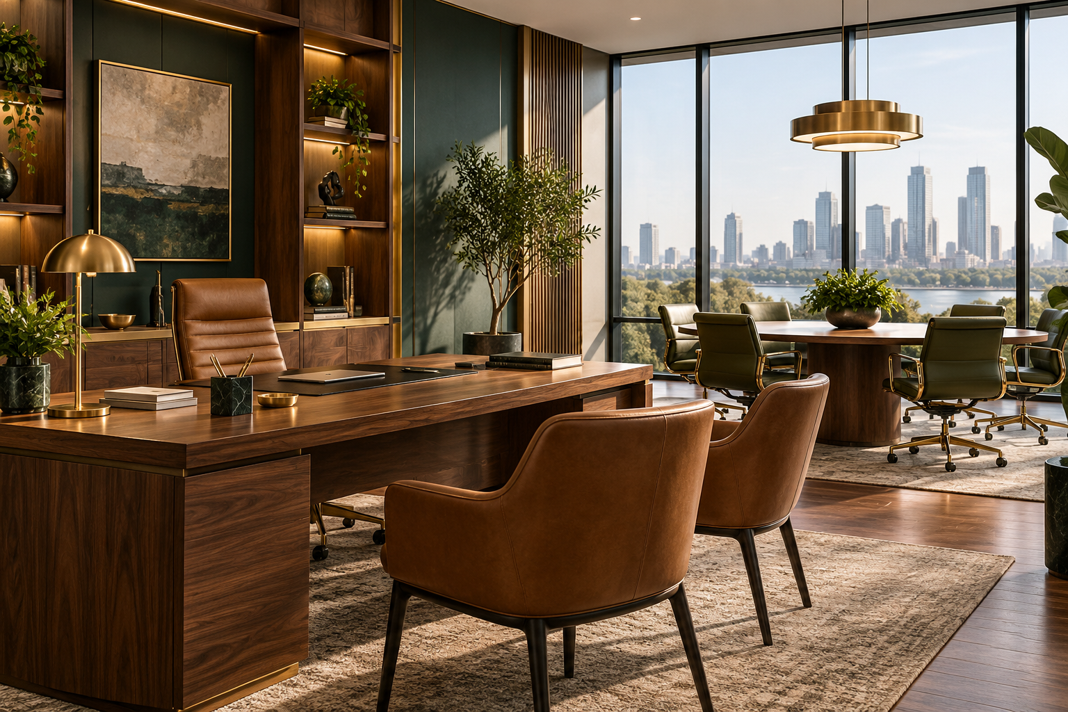 Illustrative commercial office and meeting space
